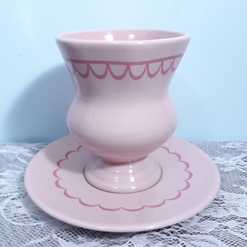 RARE NWOT Disney Alice In Wonderland Pink Teacup and Saucer Mug Cup - Picture 3 of 15